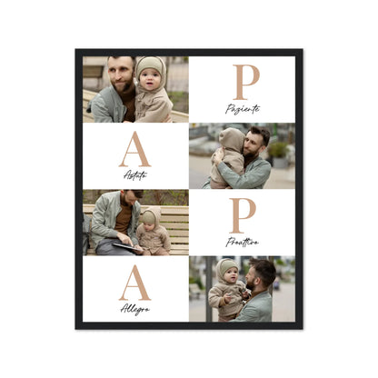 Papà Lettere – Poster Personalizzato