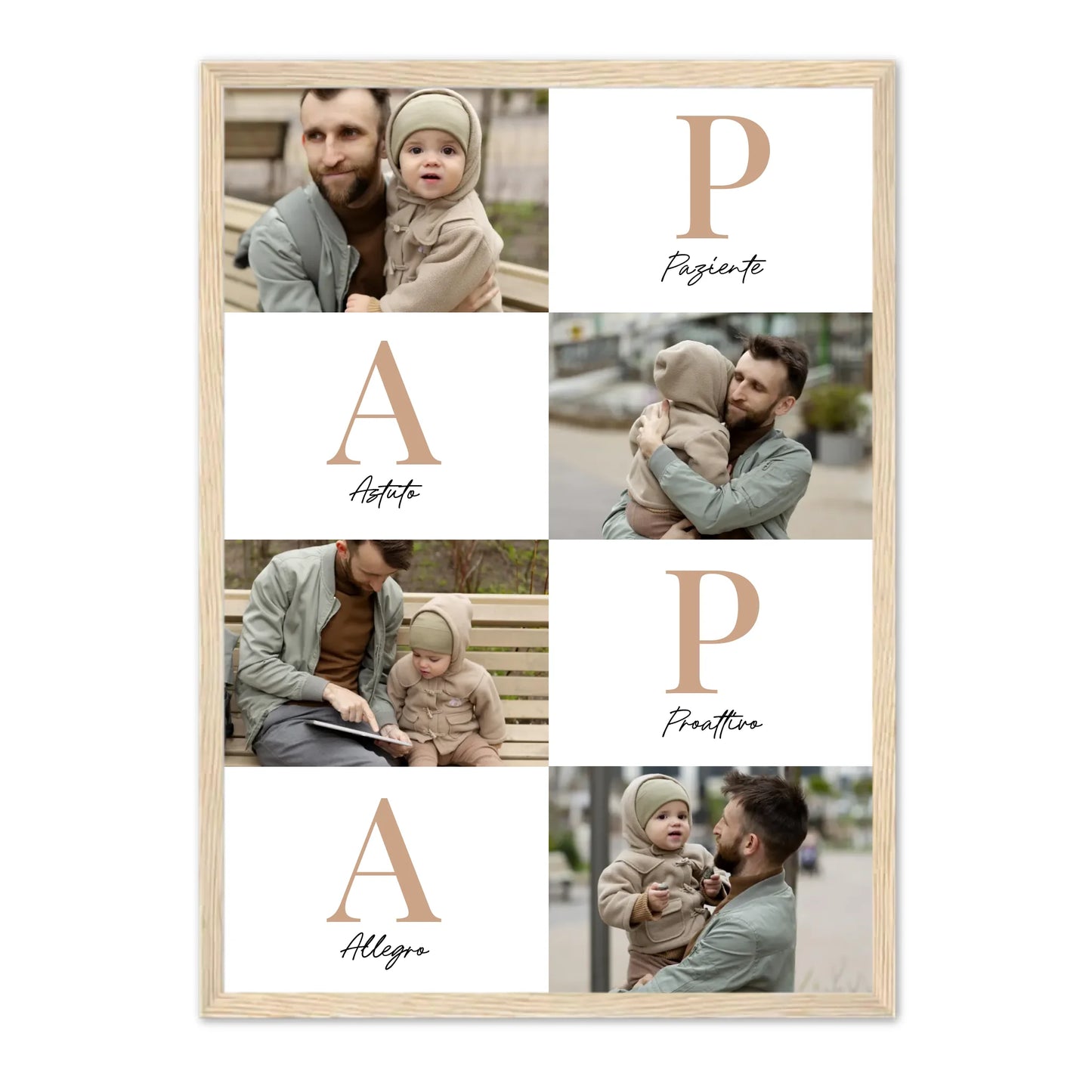 Papà Lettere – Poster Personalizzato