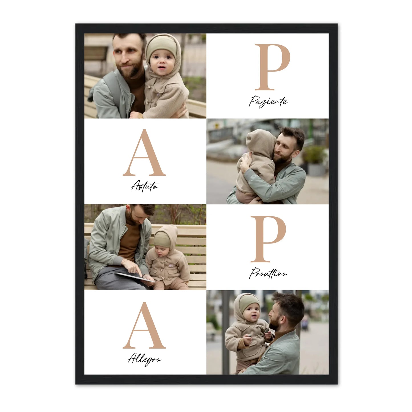 Papà Lettere – Poster Personalizzato