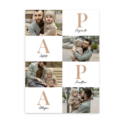 Papà Lettere – Poster Personalizzato